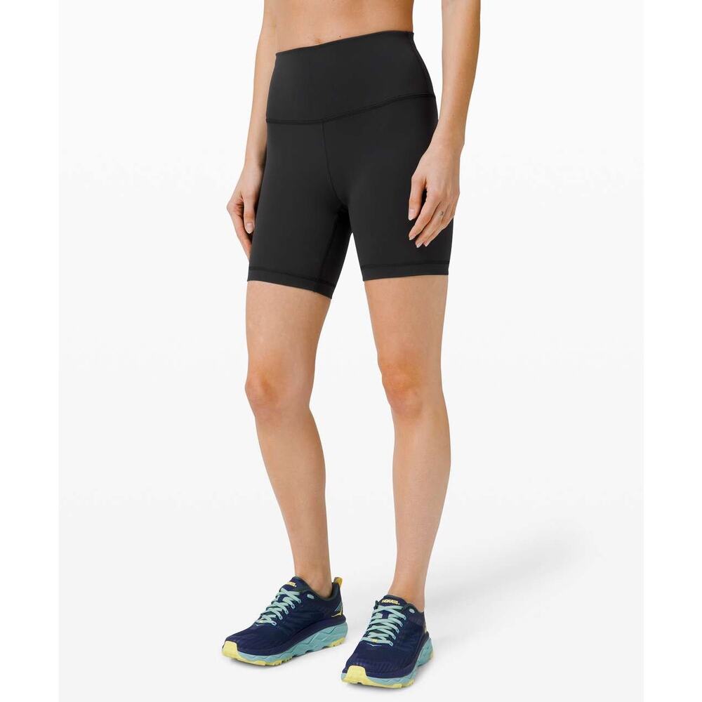 Lululemon Wunder Train High-Rise Short 6" Black Athleisure Gym Work Out sz 4 - Picture 2 of 11